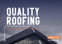 Quality Roofing Postcard