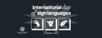 International Day of Sign Languages Facebook Cover Image Preview