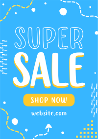Quirky Super Sale Poster