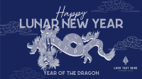 Lunar Year Chinese Dragon Facebook Event Cover