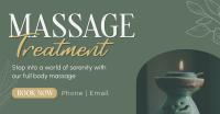 Massage Treatment Wellness Facebook Ad