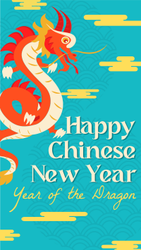 Chinese New Year Dragon Facebook Story