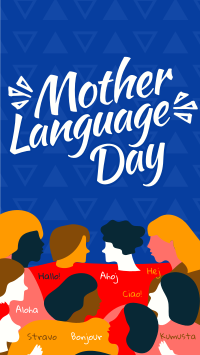 Abstract International Mother Language Day YouTube Short