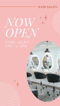 Hair Salon is Open Instagram Story