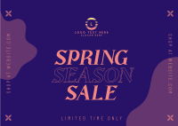 Hibernating Season Sale Postcard Design