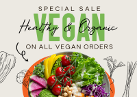 Special Healthy and Organic Postcard