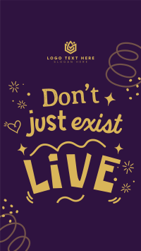 Live Positive Quote Instagram Reel Design