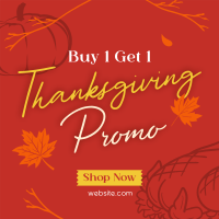 Thanksgiving Buy 1 Get 1 Instagram Post