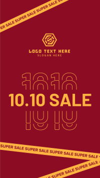 10.10 Super Sale Tape Instagram Story