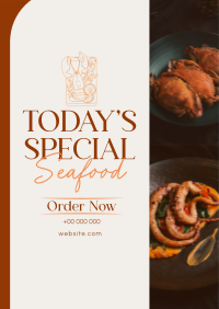 Minimal Seafood Restaurant  Flyer