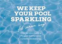 Sparkling Pool Services Postcard