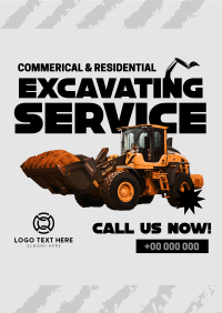 Professional Excavation Service  Poster