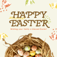 Easter Sunday Greeting Linkedin Post Image Preview