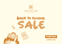 Back to School Sale Postcard Design