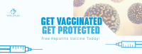 Simple Hepatitis Vaccine Awareness Facebook Cover Image Preview