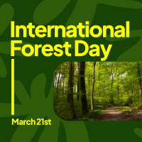 Forest Day Greeting Instagram Post