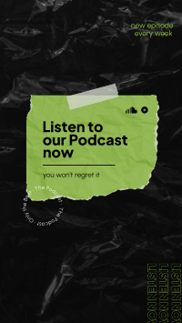 Listen Podcast Facebook Story