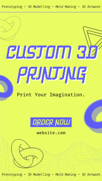 Agnostic Custom 3D Print Instagram Reel Design