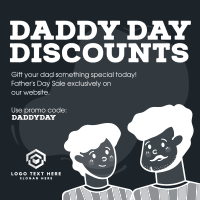 Discounts For Daddy Linkedin Post Design