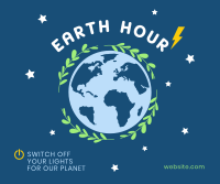 Recharging Earth Hour Facebook Post