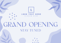 Elegant Leaves Grand Opening Postcard