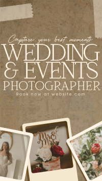 Rustic Wedding Photographer Instagram Reel Image Preview