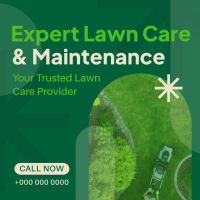 Expert Lawn Maintenance Linkedin Post Design