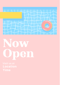 Open Now Pool Flyer