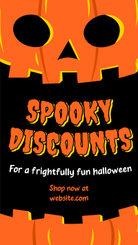 Halloween Pumpkin Discount Instagram Story Design