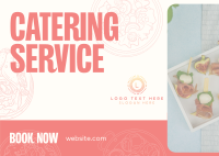 Minimalist Catering Postcard