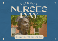 Retro Nurses Day Postcard