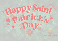 Saint Patricks Greetings Postcard