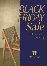 Minimalist Sale Black Friday Flyer Design