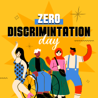 Zero Discrimination Day Linkedin Post Design