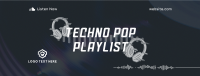 Techno Pop Music Facebook Cover