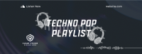 Techno Pop Music Facebook Cover Image Preview