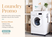 Affordable Laundry Postcard