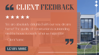 Customer Feedback on Construction Video Image Preview