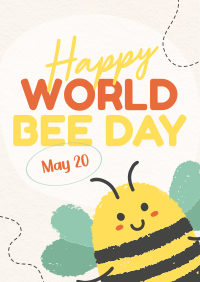 Modern Celebrating World Bee Day Flyer