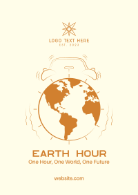 Alarm Clock Earth Poster