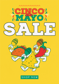 Cinco De Mayo Mascot Sale Poster