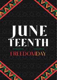 Juneteenth Freedom Revolution Poster