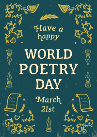 World Poetry Day Poster Design