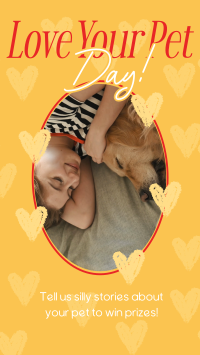 Retro Love Your Pet Day Instagram Story Design