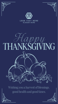 Thanksgiving Greeting TikTok Video Design