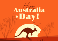 Australian Kangaroo Postcard