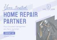 Trusted Handyman Postcard Design