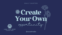 Create Your Own Opportunity Facebook Event Cover