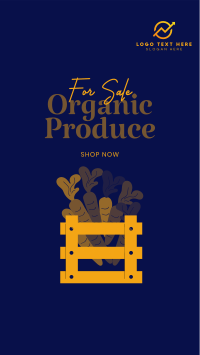Organic Produce For Sale Instagram Story