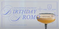 Rustic Birthday Promo Twitter Post